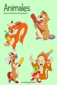 Animales libro para colorear para niños pequeños 2