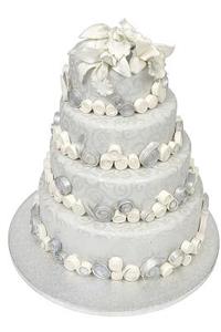 Wedding Journal Silver Tone Wedding Cake