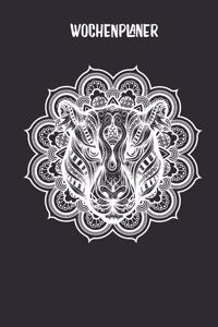 Wochenplaner mit Mandala Tiger als Krafttier
