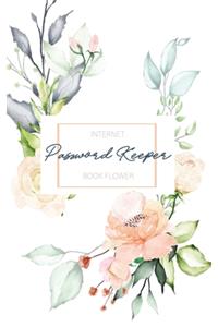 Internet Password Keeper Book Flower