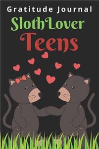 Gratitude Journal Sloth Lover Teens