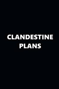 2020 Daily Planner Funny Humorous Clandestine Plans 388 Pages