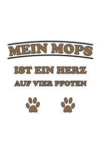 Mein Mops ist ein Herz auf vier Pfoten