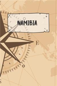 Namibia: Liniertes Reisetagebuch Notizbuch oder Reise Notizheft liniert - Reisen Journal für Männer und Frauen mit Linien