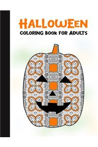 Halloween Coloring Book for Adults: 50 Halloween Illustrations Printed On One Side, Safe For Markers - Fun Craft Activity Gift - Stress Relieving Designs