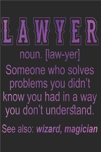 Rechtsanwalt Notizbuch