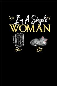 Im A Simple Woman Beer Cats