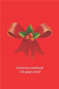 christmas notebook 120 pages lined