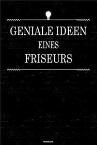 Geniale Ideen eines Friseurs Notizbuch