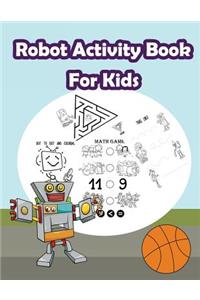 Robot Activity Book for Kids
