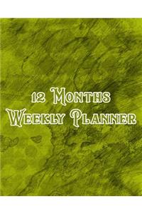12 Month Weekly Planner