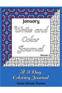 January Write and Color Journal - Volume 2