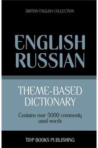 Theme-based dictionary British English-Russian - 5000 words