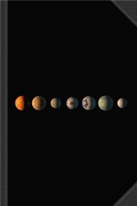Trappist-1 7 Planet Lineup Journal Notebook
