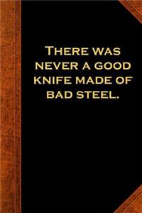 2019 Daily Planner Ben Franklin Quote Good Knife Bad Steel Vintage Style