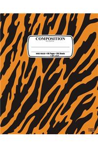 Composition Notebook Tiger