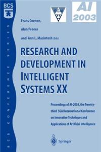 Research and Development in Intelligent Systems XX