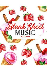Blank Sheet Music - 10 Staves