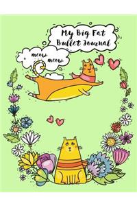 My Big Fat Bullet Journal for Cat Lovers Funny Flying Cartoon Cat 10