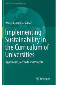 Implementing Sustainability in the Curriculum of Universities