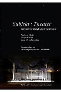 Subjekt: Theater