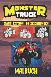 Monster truck Malbuch (Giant Edition 30 ZEICHNUNGEN)
