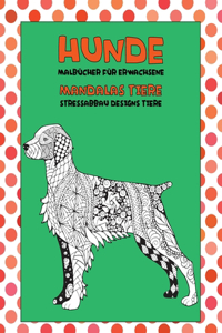 Malbücher für Erwachsene - Stressabbau Designs Tiere - Mandalas Tiere - Hunde