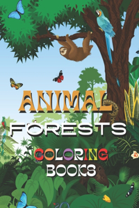 Animals Forest Coloring Book