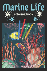 Marine Life Coloring Book