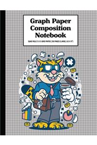 Graph Paper Composition Notebook Quad Rule 5x5 Grid Paper - 150 Sheets (Large, 8.5 x 11