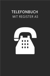 Telefonbuch mit Register A5