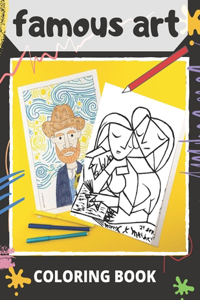 famous art coloring book