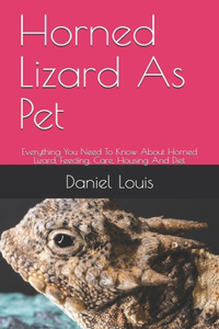 Horned Lizard As Pet