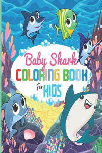 Baby Shark Coloring Book For Kids