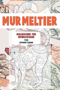 Malbücher für Erwachsene - Outdoor-Szenen - Tier - Murmeltier