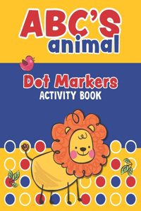 ABC'S Animal Dot Markers Activity Book