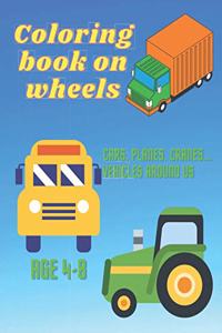 Coloring book on wheels