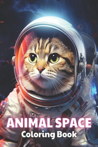 Animal Space Coloring Book