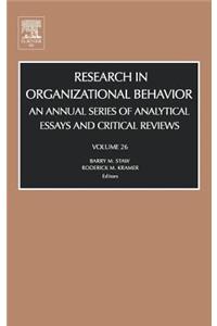 Research in Organizational Behavior, 26