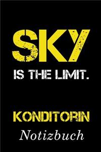 Sky Is The Limit Konditorin Notizbuch