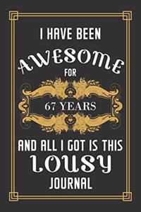 67th Birthday Journal