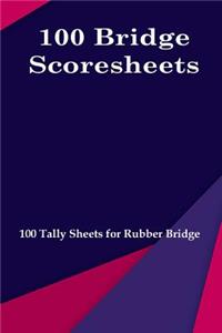 100 Bridge Scoresheets