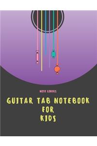 Guitar Tab Notebook For Kids