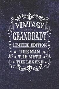 Vintage Granddady Limited Edition The Man Myth The Legend