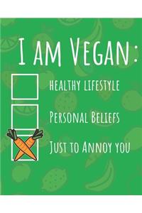 I Am Vegan Just to Annoy You