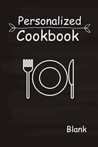 Personalized Cookbook Blank
