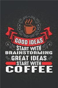Good Ideas Start with Brainstorming Great Ideas Start with Coffee