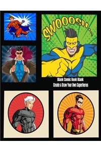 Blank Comic Book Blank Create & Draw Your Own Superheros