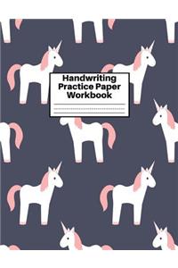 Handwriting Practice Paper Workbook