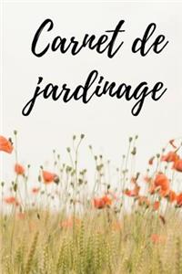 carnet de jardinage